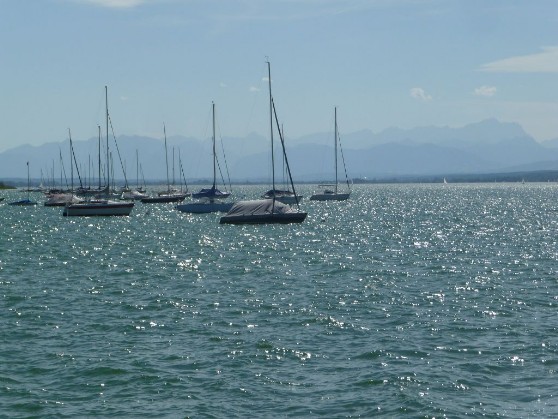 Segelboote am Ammersee